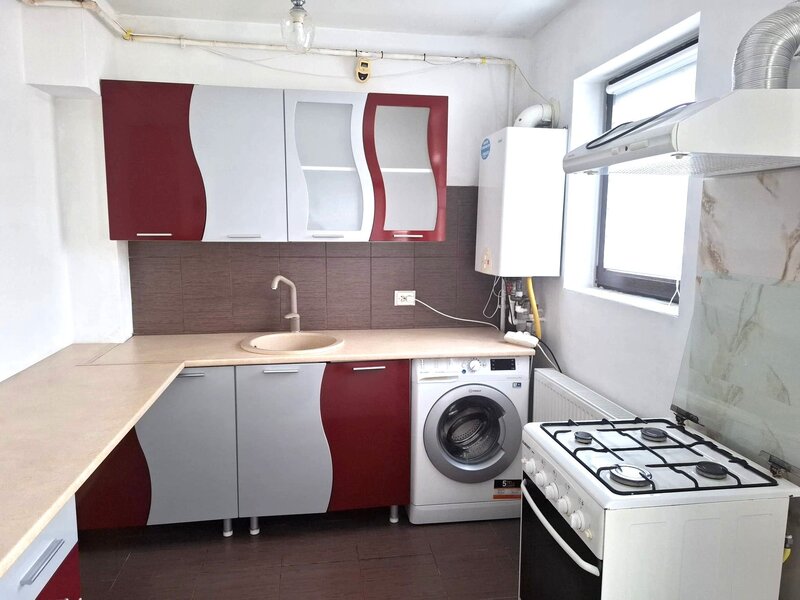 Popesti Leordeni, ap. 2 cam., mobilat si utilat, centrala proprie, loc parcare,